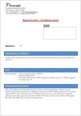 Technical report - Industrial suppliers